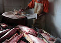 Poissonnier sur le marché de Stone Town - Zanzibar (2008)