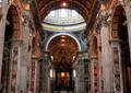 La nef centrale de la basilique Saint-Pierre - Roma (2006)